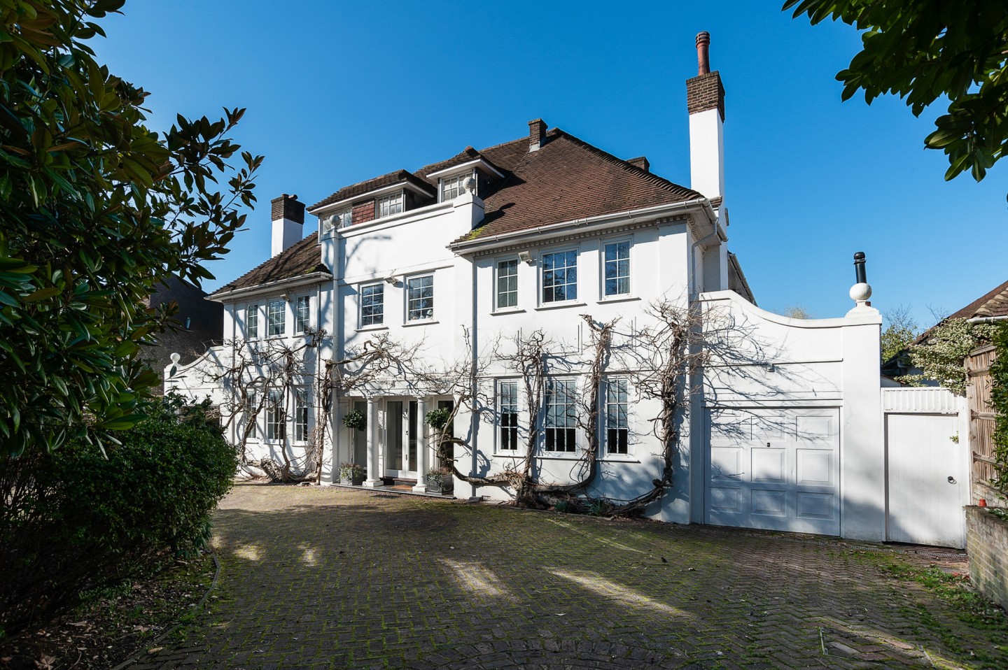 Wisteria driveway for TV and filming location hire in Park Lodge, London